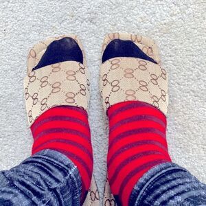 Vintage print, slip on shoe. Brand new.